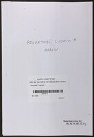 Rosenthal, Ludwig A.