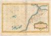 Carte reduite des costes Occidentales d'Afrique; Premiere feuille contenant les costes de Barbarie depuis le Detroit de Gibraltar jusqu'au Cap Bojador et les Isles Canaries – הספרייה הלאומית