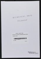 Weinstein, David.