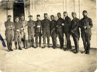 Group of soldiers inside a building.