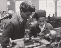 Trainee receives vocational instruction in Tripoli, Libya.