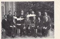 ORT leaders at Danzig conference. Photo from magazine (damaged).