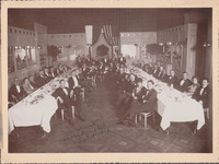 Americans at a fund-raising dinner (Warsaw-American?).