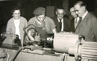 Charles Lutz, who was Swiss Consul in Hungary during World War II and rescued thousands of Jews, now Swiss Consul in Austria, visiting Israel as a guest of the Ministry of Foreign Affairs.