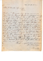 Letter from Fülöp Reiser in Vácz [Vác,Waitzen] to Ignac Hirschler at the Central Committee, 1868/04/21.