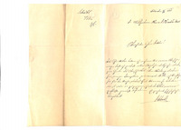 Letter from Schluhl in Totis [Tata] to Ignac Hirschler in Pest, 1868/05/07.