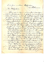Letter from Herman Grünfeld in Veszprém to Ignac Hirschler in Pest, 1868/08/30.