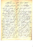 Letter from Blener in Nagykálló to Ignac Hirschler in Pest, 1868/07/09.