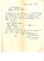 Letter from Herman Grünfeld in Veszprém to Ignac Hirschler in Pest, 1868/05/21.