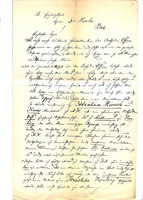 Letter from Nóta Hersch in Nagysomkút to Ignac Hirschler in Pest, 1868/11/02.