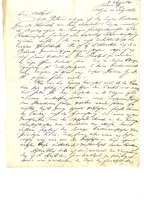 Letter from A. Schmidl in Pöstyén to Mór Mezei, 1868/07/23.