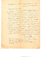 Letter from Daniel Phillip in Szécsény to Ignac Hirschler in Pest, 1868/11/11.