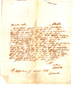 Copy of letter written by Ignac Hirschler in Pest to Samuel Tottér [?] in Szolnok, 1868/04/09.