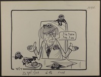 קרטר: "איפה?.מי?.מה?.מו?..." [קריקטורה].