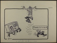 העורבים: "א - בה - ני - ני - ניצחנו!!!" [קריקטורה].