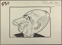 דיוקן של פרס וקורות חייו הפוליטיים [קריקטורה ללא כותרת].