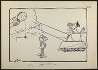 המשבר הוליד פיחותון [קריקטורה ללא כותרת].