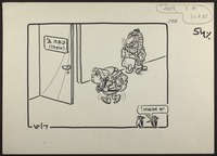 שרוליק עולה לאוסלו ב' [קריקטורה ללא כותרת].