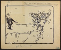 האופוזיציה: "זהירות, למען השם! זה עלול ליפול! [קריקטורה].