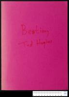 Bestiary (manuscript) / Andre Hajdu ; words, Ted Hughes.