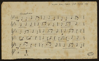 קטע מוסקילי מתוך המחזה "מרד המתים" (כתב יד).
