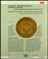 Schilder- und Metallkunst Heinrich Schwed : Judaica aus einer Münchner kunstgewerblichen Werkstätte = Heinrich Schwed - signs and metalwork : Judaica from a craftsman's workshop in Munich