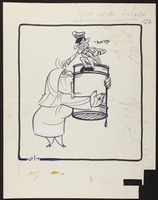 מצרים: - אני משתגעת אחריך!. [קריקטורה].