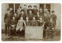 Burgpreppach: Postcard with photo of a group of boys, March 12, 1917.
