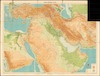 Map of the Middle East; Iran, Iraq, Palestine, Syria, Turkey and Arabia – הספרייה הלאומית