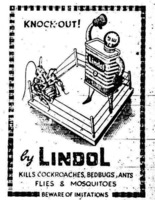 Lindol kills cockroaches, bedbugs, ants.