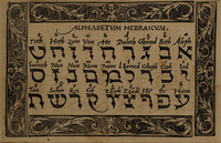 [Alphabetum Hebraicum] [Hebrew Alphabet].
