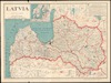 Map of Latvia; Names of places with accordance with J.Endzelins /; Pub. by A.Osins and P.Mantnieks.