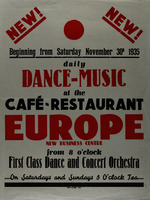 Daily dance-music at the cafe-resturant Europe.