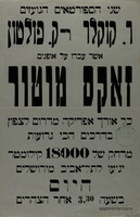 שני הספורטים הנועזים ר. קוזלר וק. פולטון - יגיעו לתל-אביב מירושלים היום – הספרייה הלאומית
