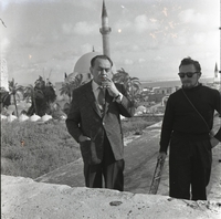 השחקן האמריקני אדוארד ג'י רובינסון בביקור בארץ.