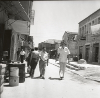 הכלכלן האמריקני ג'ון קנט גלבריית בביקור בארץ.