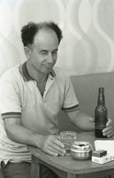 פורטרט של הסופר יוסל בירשטיין.