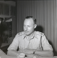 פורטרט של יוסף נחמיאס, ממקימי משטרת ישראל, ומפכ"ל המשטרה השני.