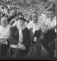 כנס לציון 20 שנה להקמת חטיבת הראל, חבר הכנסת יצחק טבנקין, אביו של מפקד החטיבה.