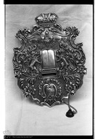 Photograph of: Torah shield of Volf and Feyga Borger.