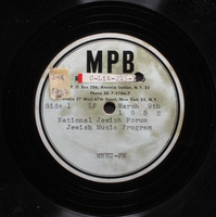 Program of Jewish music