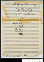Dialogue in two movements : violoncello and piano (manuscript).
