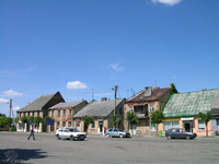 Photograph of: Jewish houses in Simnas.