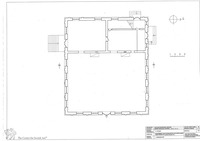 Photograph of: Synagogue in Švėkšna - measured drawings.