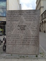 Photograph of: Memorial on the place of the synagogue in München (Munich).