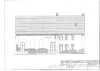 Photograph of: Beit Midrash in Linkuva - measured drawings : Drawings.