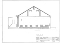 Photograph of: Beit Midrash in Linkuva - measured drawings : Drawings.