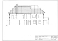 Photograph of: Wooden Beit Midrash in Joniškėlis - Measured drawings : Drawings.