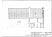 Photograph of: Beit Midrash in Linkuva - measured drawings : Drawings.