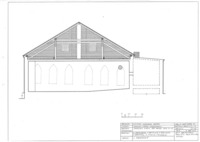 Photograph of: Beit Midrash in Linkuva - measured drawings : Drawings.